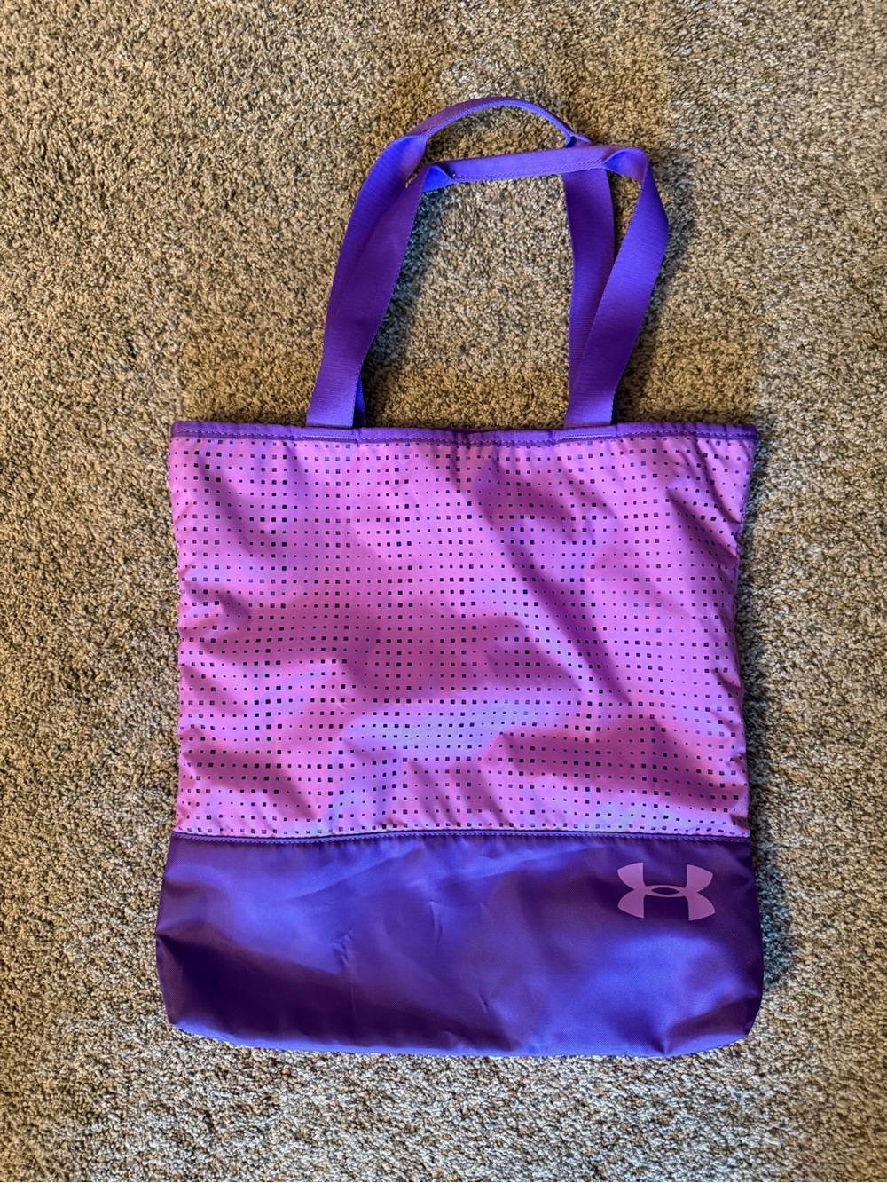 Under Armour Purple Two-Tone Perforated Tote